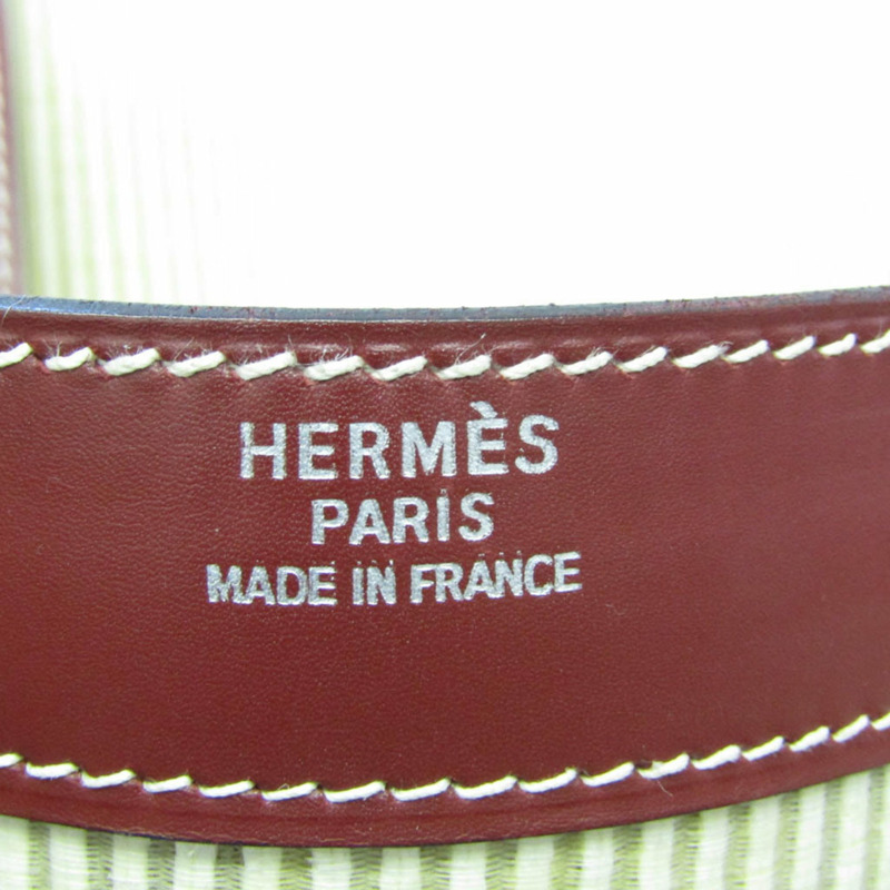 【日本直送】Hermes Drag Voyage 男士,女士 Crinoline,Gulliver 皮革波士頓包米色,Rouge H-11