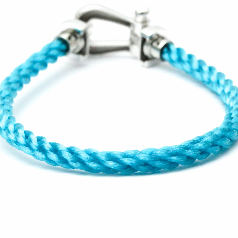 【日本直送】Fred Force 10 大不銹鋼、白金 (18K) 無石吊飾手鍊銀色-2