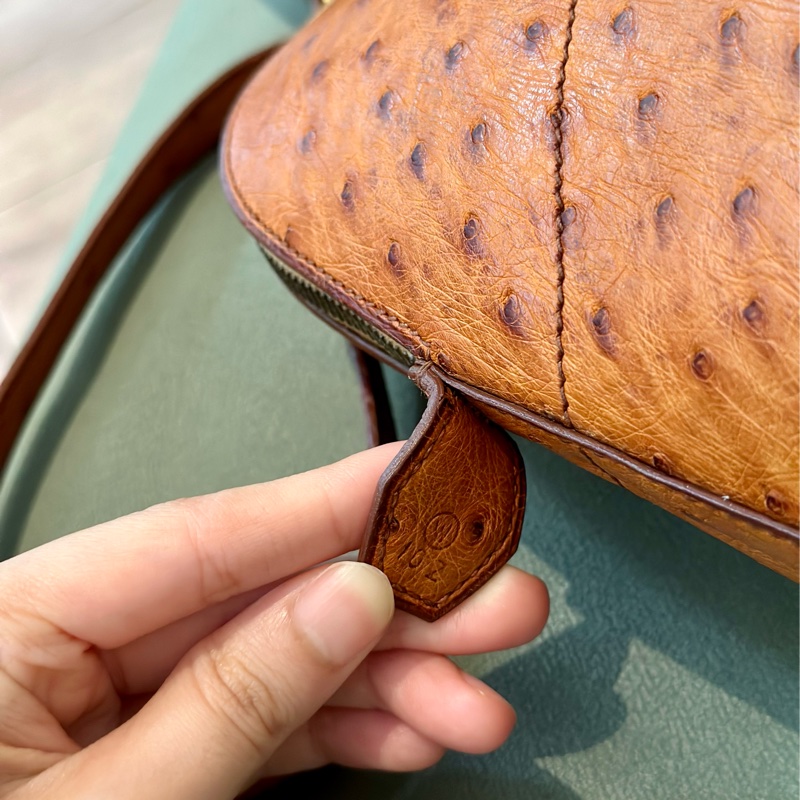 🔥秒殺價比手速🔥 Hermes 金棕鴕鳥皮bolide 35 稀有皮革 Cognac 愛馬仕 💓-16