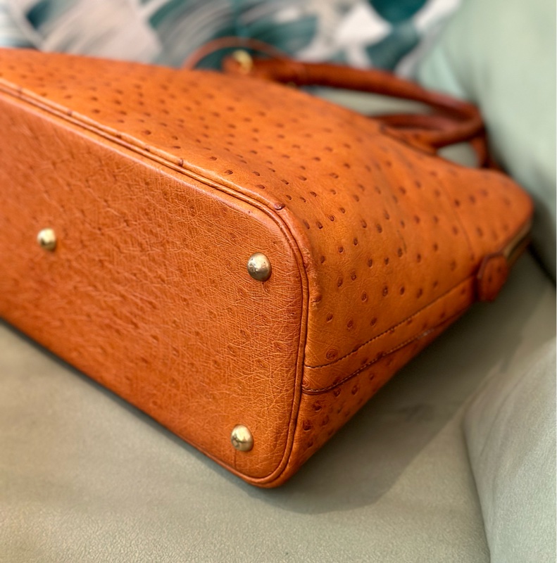 🔥秒殺價比手速🔥 Hermes 金棕鴕鳥皮bolide 35 稀有皮革 Cognac 愛馬仕 💓-20
