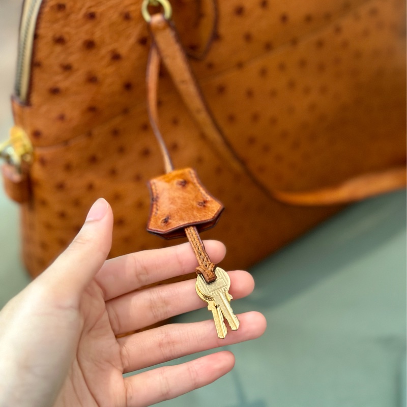 🔥秒殺價比手速🔥 Hermes 金棕鴕鳥皮bolide 35 稀有皮革 Cognac 愛馬仕 💓-25