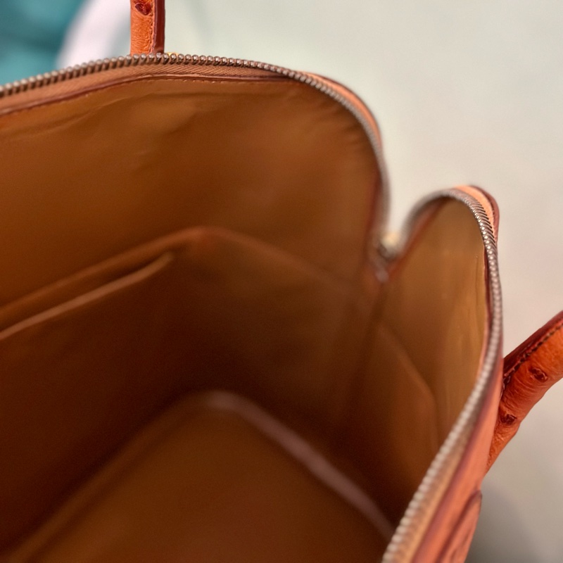🔥秒殺價比手速🔥 Hermes 金棕鴕鳥皮bolide 35 稀有皮革 Cognac 愛馬仕 💓-31