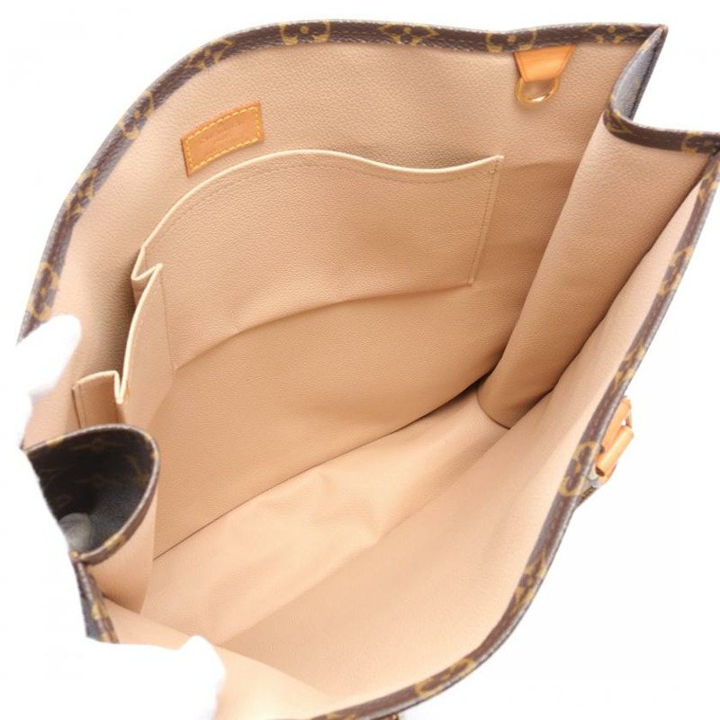 【日本直送】 LOUIS VUITTON LOUIS VUITTON 塑膠袋 老花 手包 托特包 PVC 皮革 棕色-2