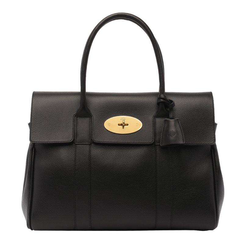 🎉新品好折扣✨Mulberry HH2873 小款經典粒面牛皮Bayswater 包 黑色-7