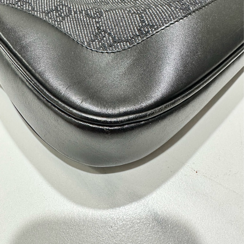 Gucci Jackie 絕版賈姬包經典款黑色緹花布 腋下包 肩背包-11