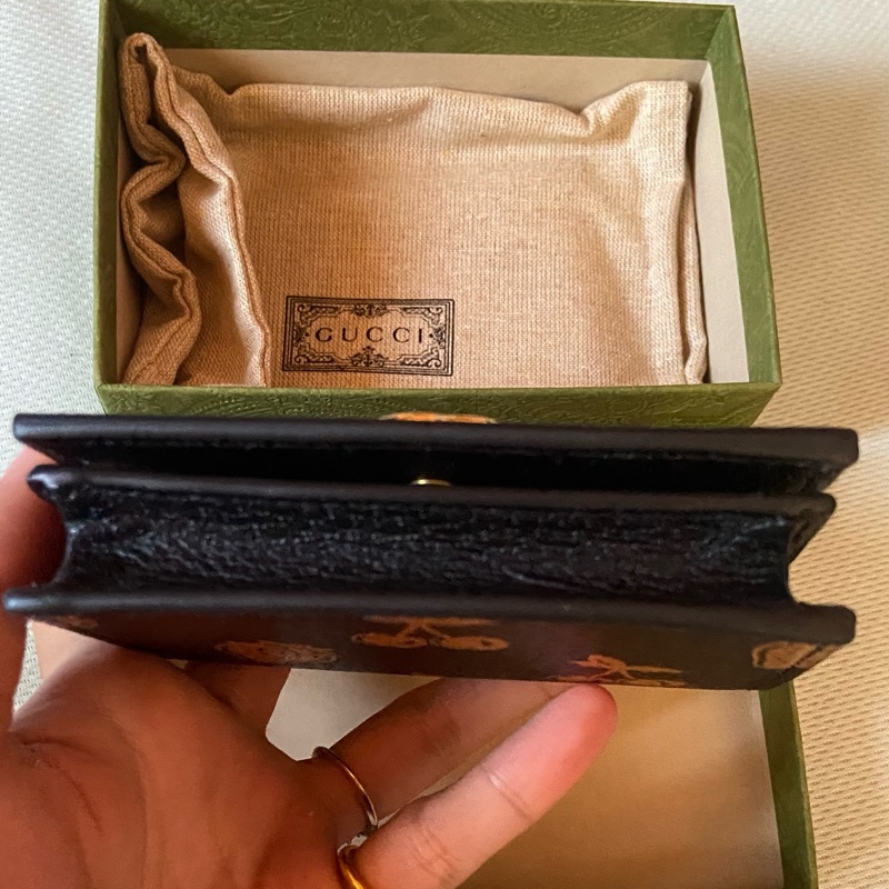 👛 Gucci 2023限定款水果對開扣式短夾 全新-4