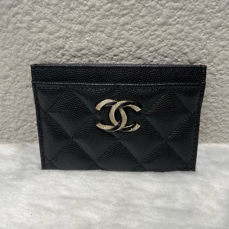 全新 CHANEL 水鑽卡夾-0
