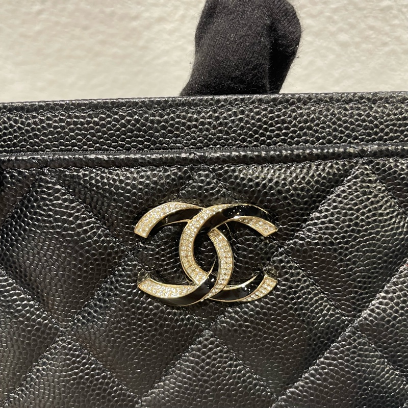 全新 CHANEL 水鑽卡夾-2