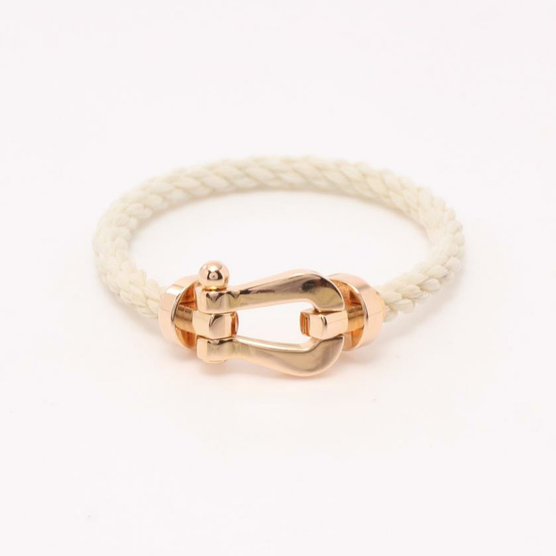 【日本直送】 FRED 弗雷德 力量 10 LM 手鐲 K18PG 粉紅色的 金子 白色的-0