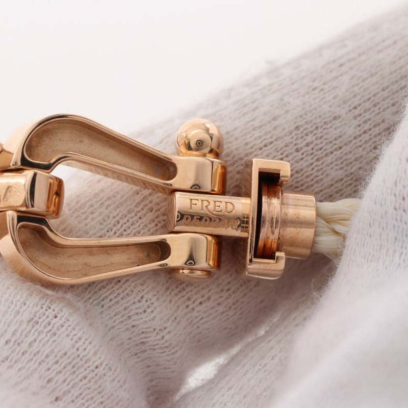 【日本直送】 FRED 弗雷德 力量 10 LM 手鐲 K18PG 粉紅色的 金子 白色的-3