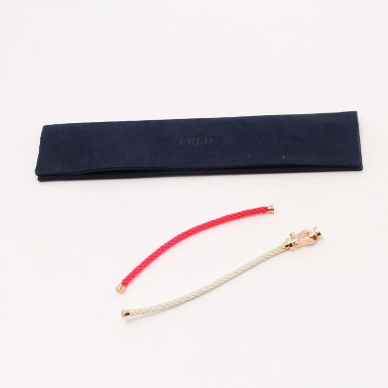 【日本直送】 FRED 弗雷德 力量 10 LM 手鐲 K18PG 粉紅色的 金子 白色的-4