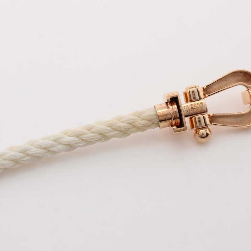 【日本直送】 FRED 弗雷德 力量 10 LM 手鐲 K18PG 粉紅色的 金子 白色的-5