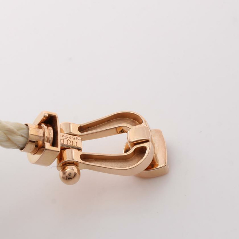 【日本直送】 FRED 弗雷德 力量 10 LM 手鐲 K18PG 粉紅色的 金子 白色的-7