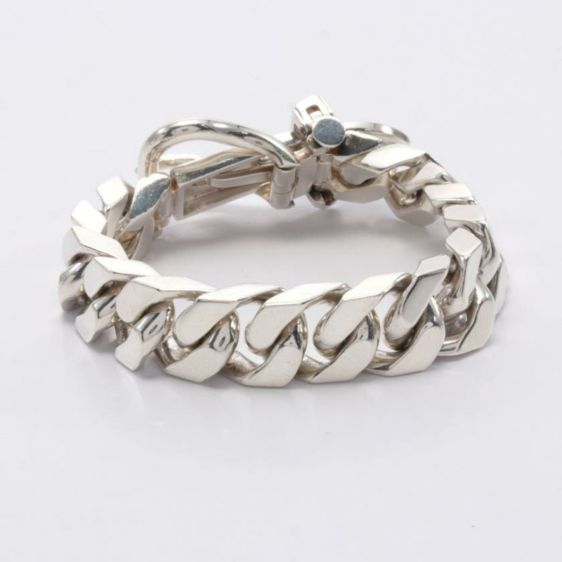 【日本直送】 HERMES 愛馬仕 書 樂 意甲 通用汽車 手鐲 SV925 銀-1