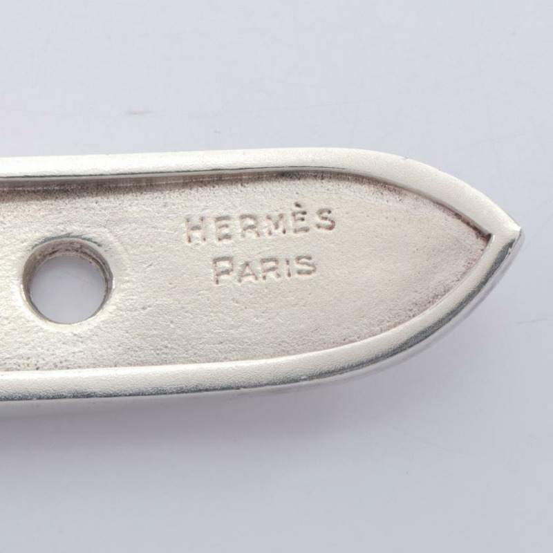 【日本直送】 HERMES 愛馬仕 書 樂 意甲 通用汽車 手鐲 SV925 銀-3