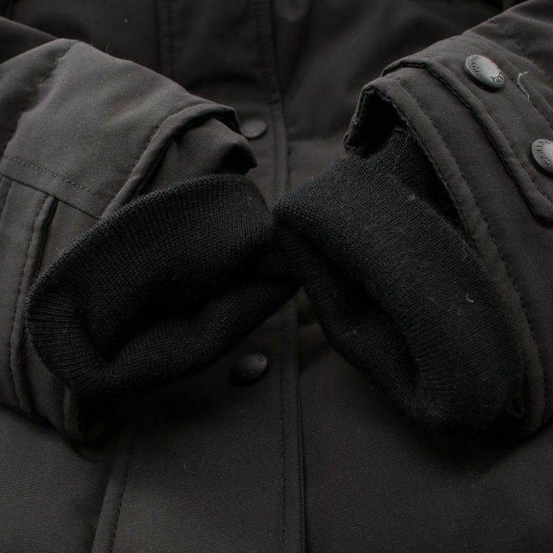 【日本直送】 CANADA GOOSE 加拿大 鵝 謝爾本 派克大衣 謝爾本 派克大衣 向下 外套 棉布 黑色的 連帽的-5