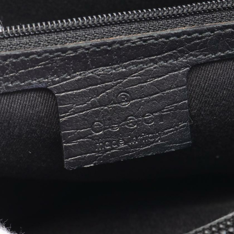 【日本直送】 GUCCI GUCCI 竹節 GG帆布 肩包 帆布托特包 真皮 米粉紅色 黑色-3