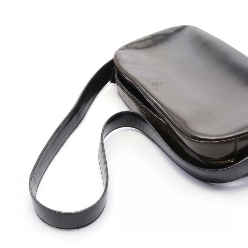 【日本直送】 PRADA PRADA 真皮單肩包 黑色 棕灰色 漸變 Logo-8