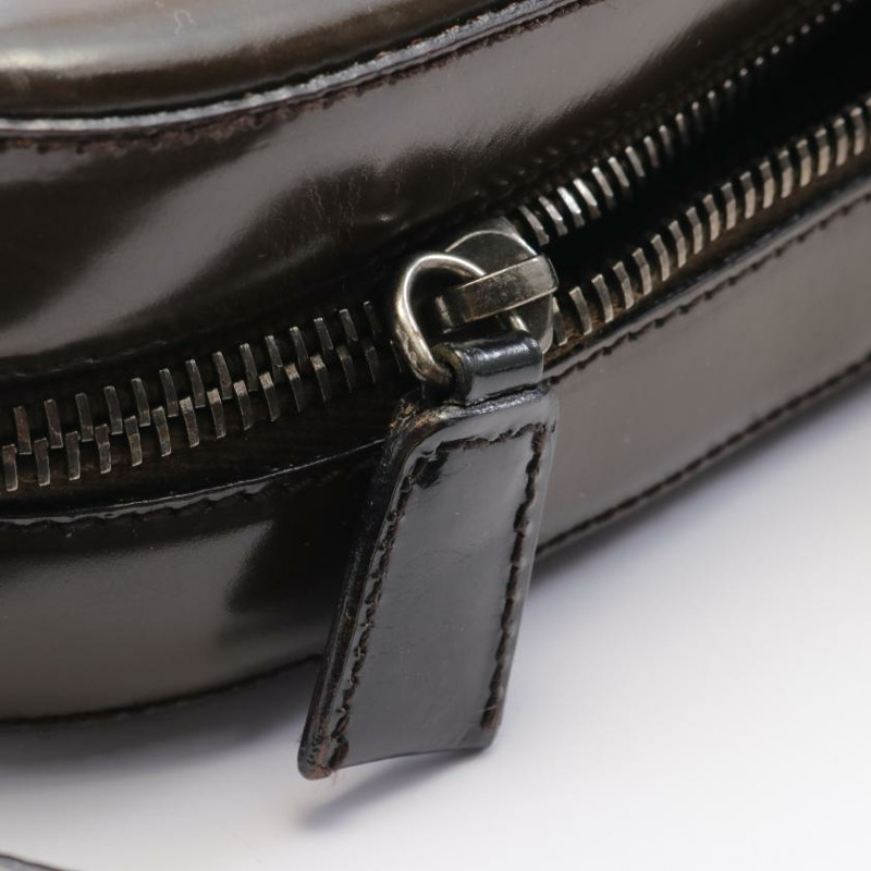 【日本直送】 PRADA PRADA 真皮單肩包 黑色 棕灰色 漸變 Logo-9