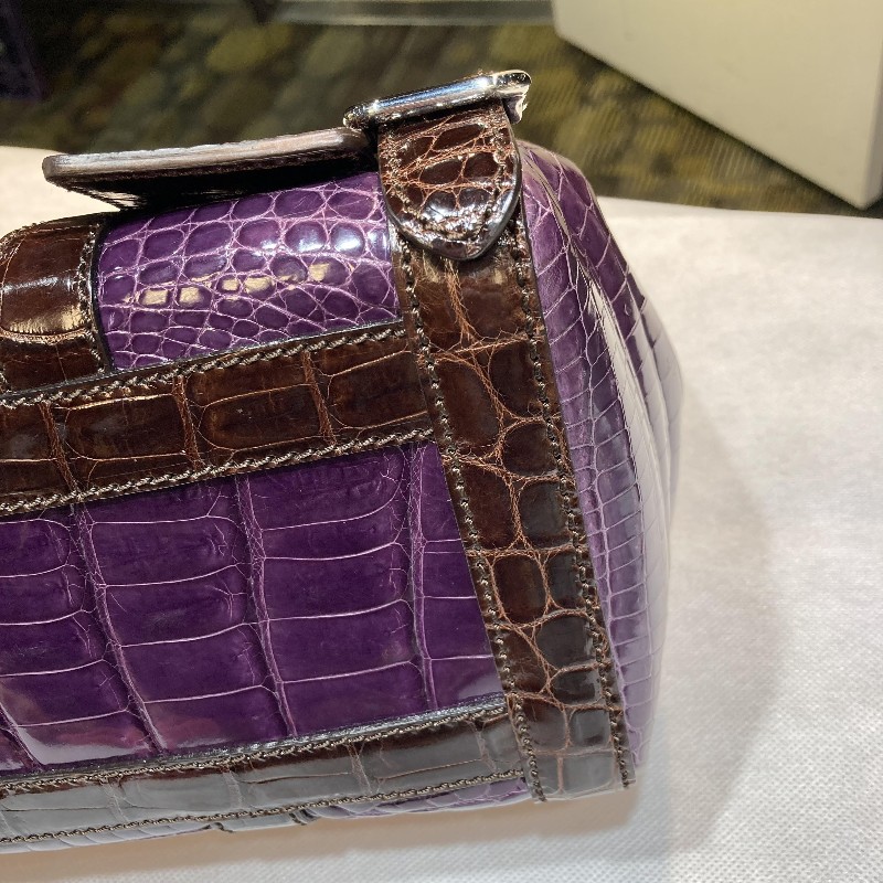 ☆PRADA☆ 珍稀三色鱷魚皮手提包 優惠價格釋出-19