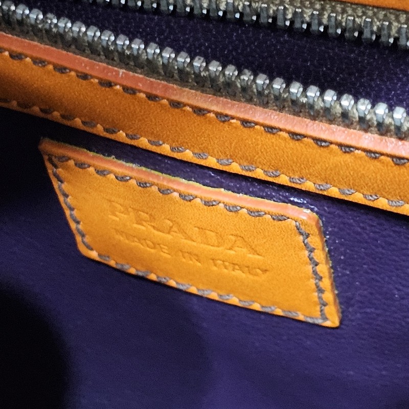 ☆PRADA☆ 珍稀三色鱷魚皮手提包 優惠價格釋出-17