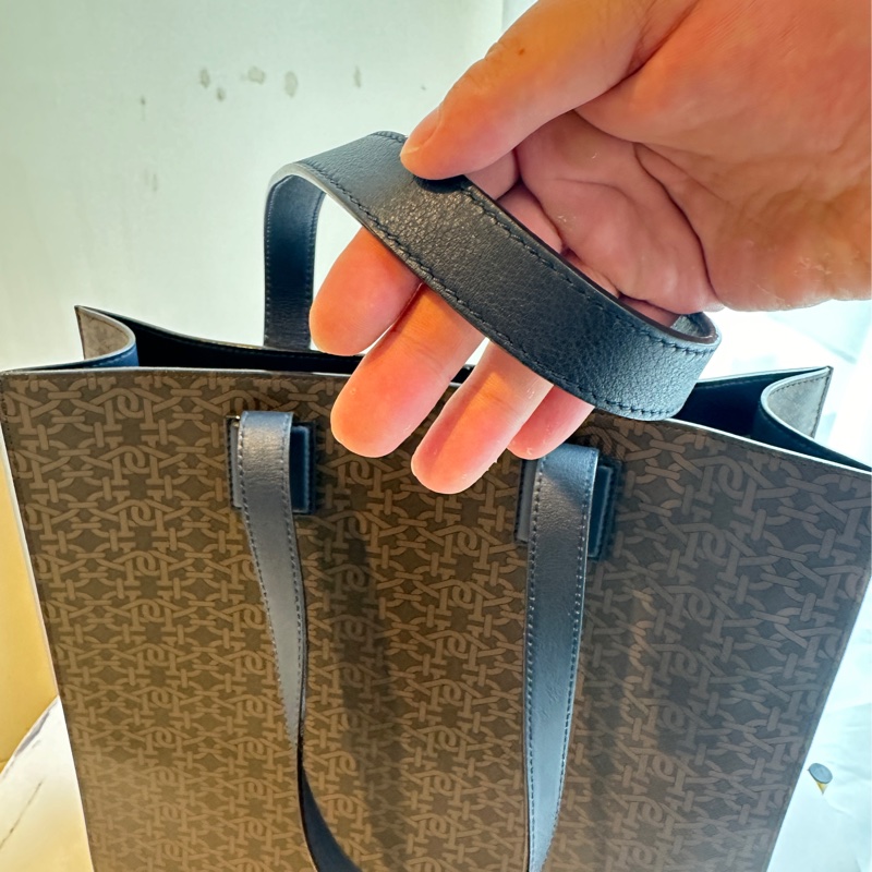 BALLY 咖滿版LOGO手提雙肩包-4