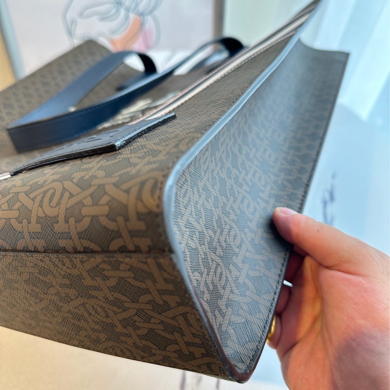 BALLY 咖滿版LOGO手提雙肩包-6