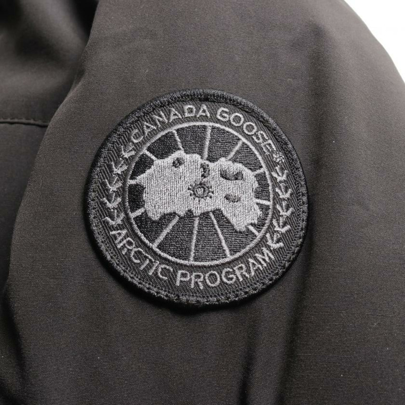 【日本直送】 CANADA GOOSE 加拿大 鵝 梅特蘭 派克大衣 黑色的 標籤 梅蘭 派克大衣 向下 夾克 黑色的-4