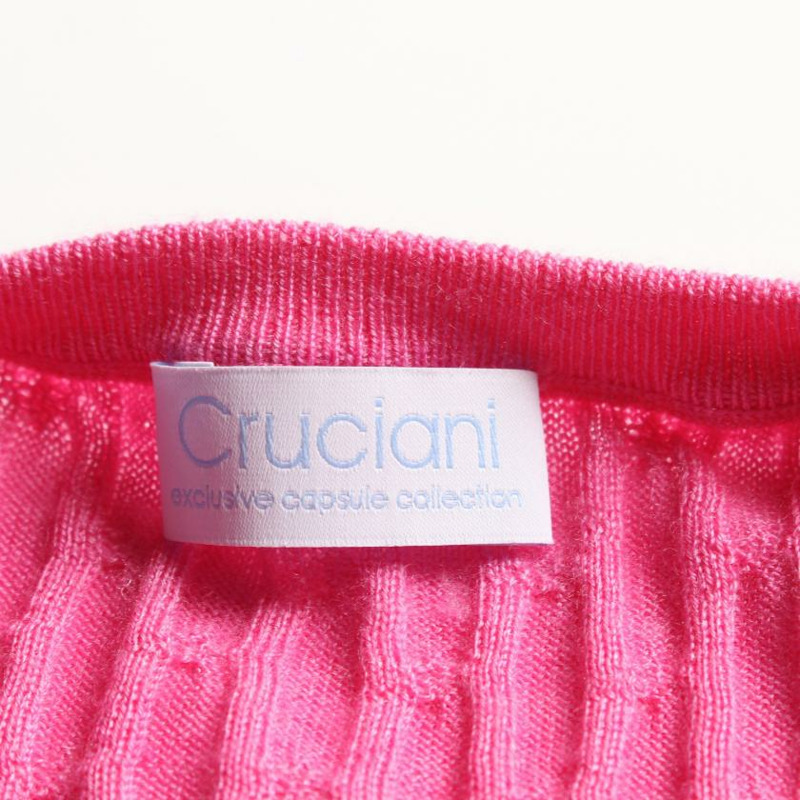 【日本直送】 Cruciani 克隆恰尼 開襟衫 羊絨 絲綢 粉紅色的-2