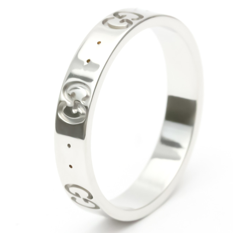 【日本直送】Gucci Icon 白金 (18K) 戒指-1