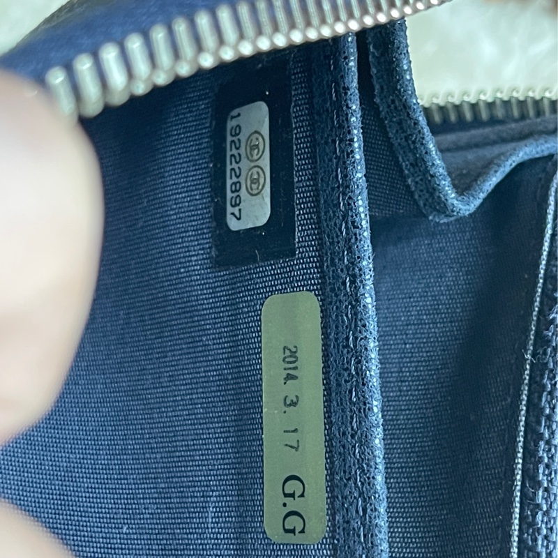 💙Chanel炫彩深藍牛皮 香奈兒拉鏈長夾 香奈兒皮夾-51