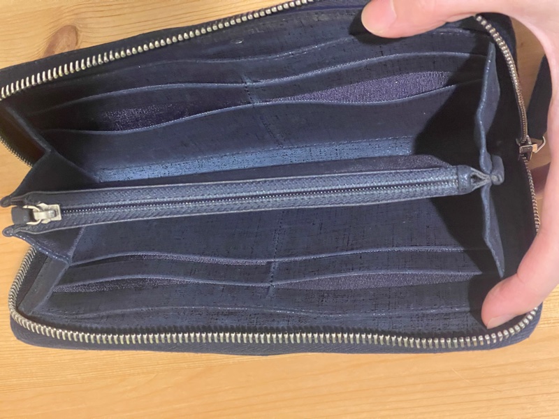 💙Chanel炫彩深藍牛皮 香奈兒拉鏈長夾 香奈兒皮夾-17