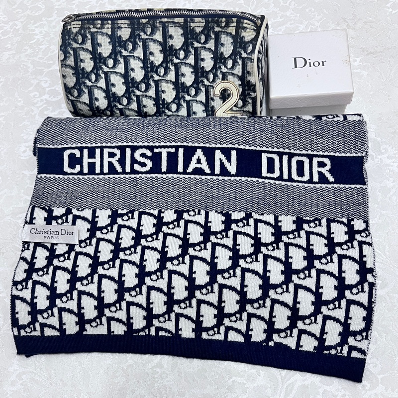 Christian Dior logo圍巾-0