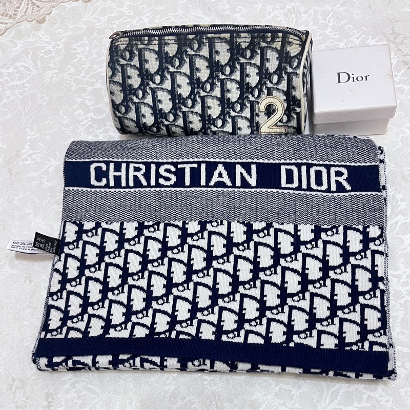 Christian Dior logo圍巾-4