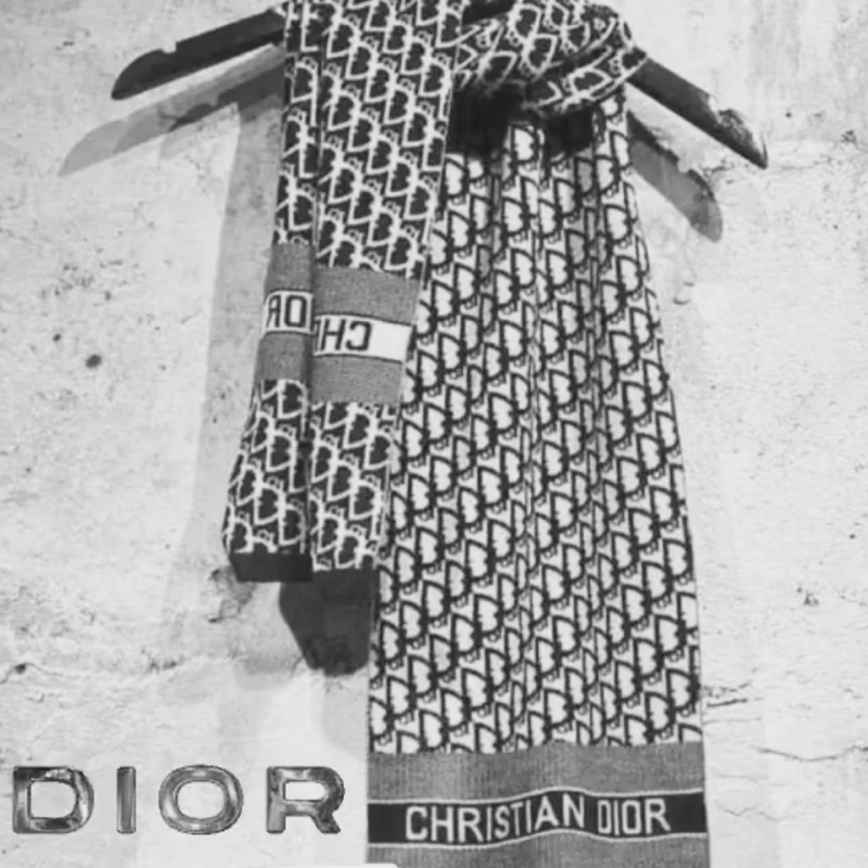 Christian Dior logo圍巾-1