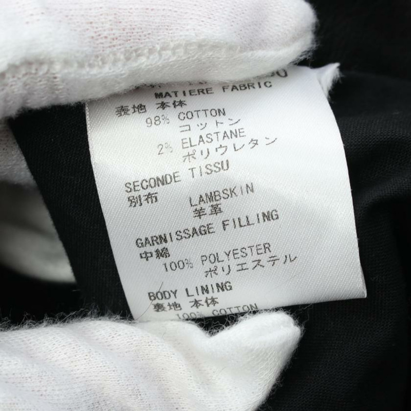 【日本直送】 GIVENCHY 紀梵希 夾克 棉布 皮革 黑色的-4