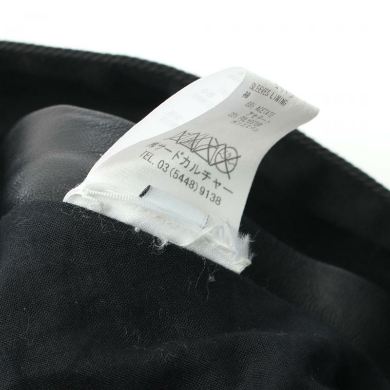 【日本直送】 GIVENCHY 紀梵希 夾克 棉布 皮革 黑色的-5