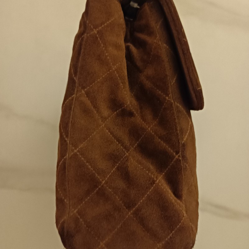 Chanel vintage 麂皮 jumble cf 鏈包-2