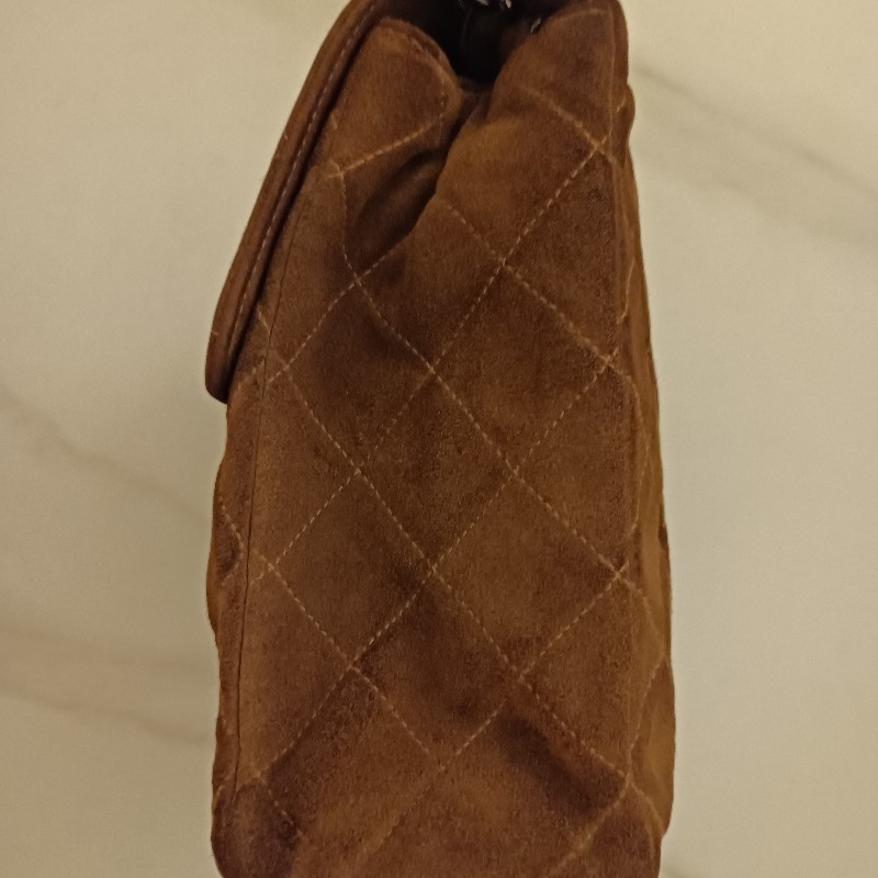 Chanel vintage 麂皮 jumble cf 鏈包-3