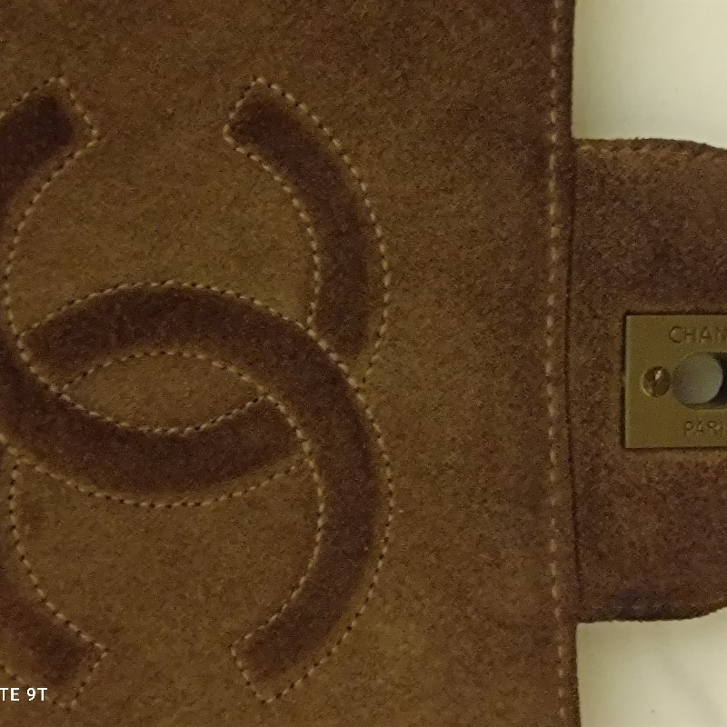 Chanel vintage 麂皮 jumble cf 鏈包-18