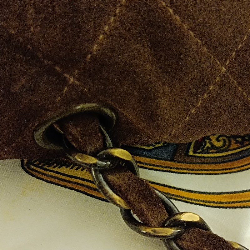 Chanel vintage 麂皮 jumble cf 鏈包-20