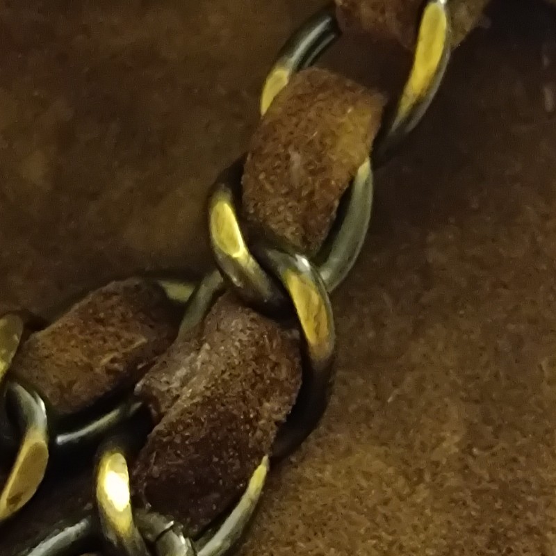 Chanel vintage 麂皮 jumble cf 鏈包-22