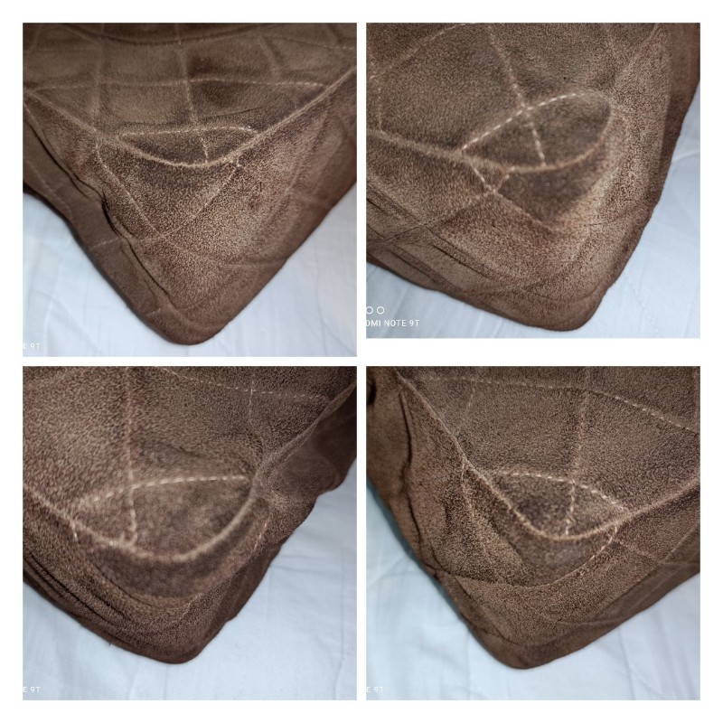 Chanel vintage 麂皮 jumble cf 鏈包-21