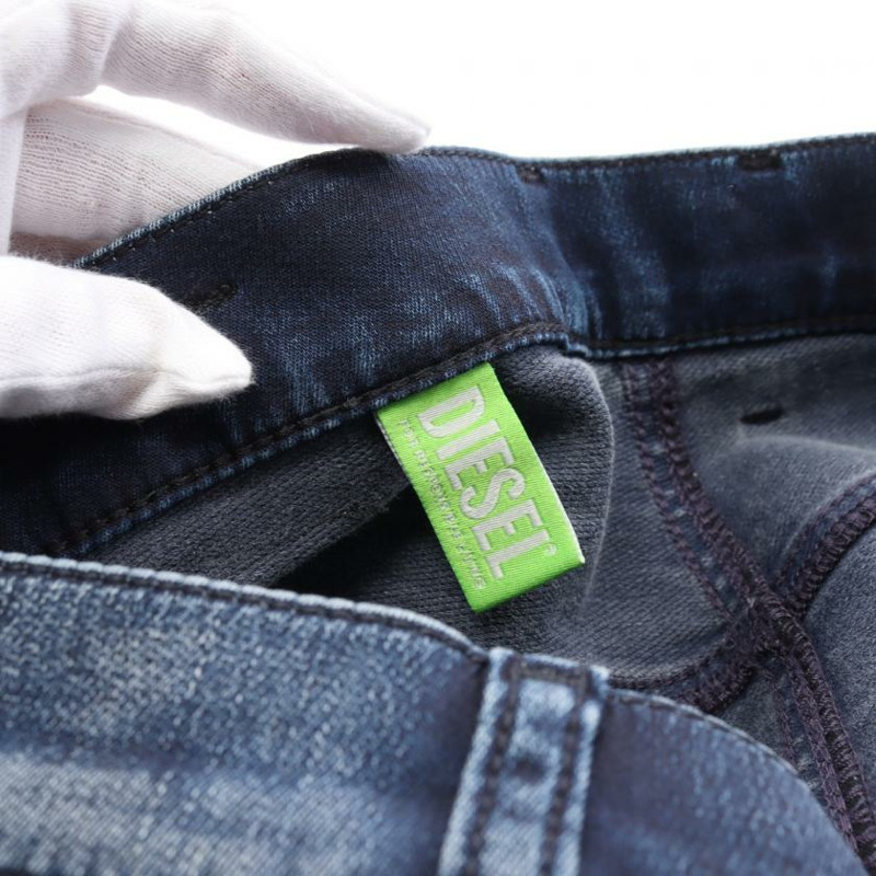 【日本直送】 DIESEL 柴油引擎 男友 克萊利 慢跑牛仔褲 牛仔布 褲子 黑暗的 藍色的 損害 加工-2