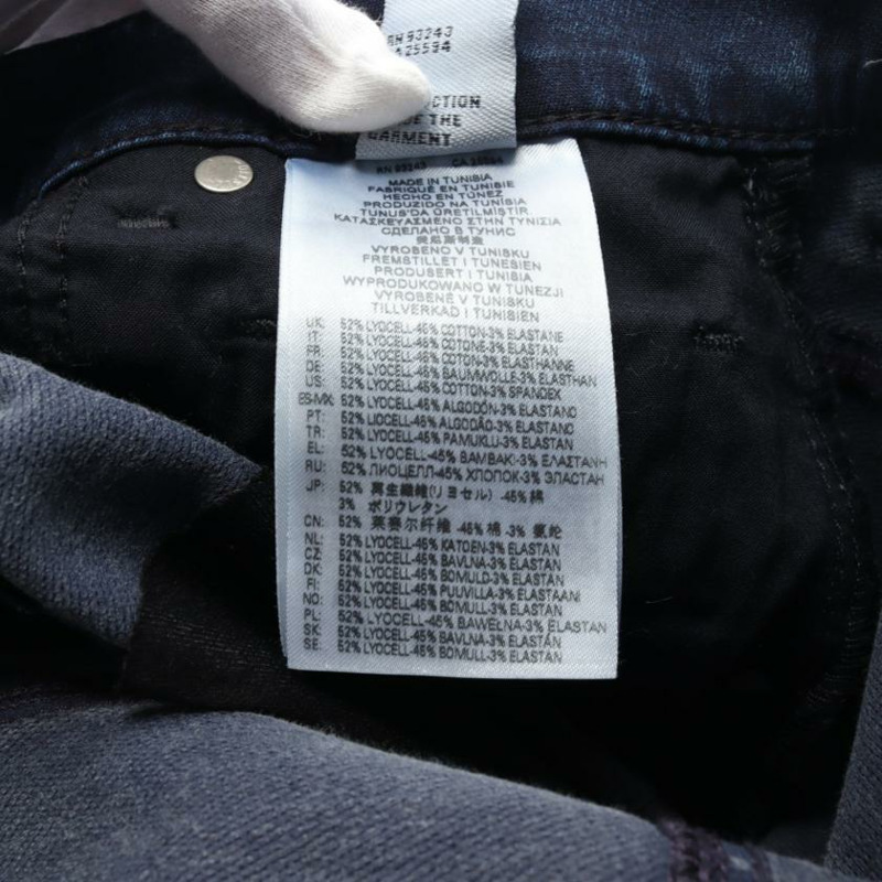 【日本直送】 DIESEL 柴油引擎 男友 克萊利 慢跑牛仔褲 牛仔布 褲子 黑暗的 藍色的 損害 加工-3