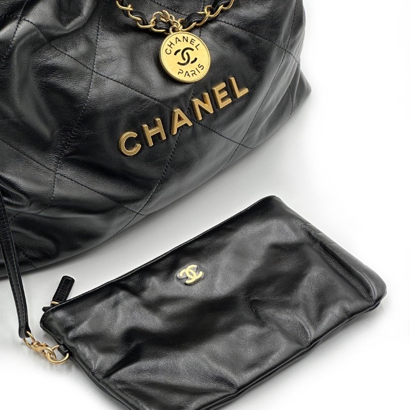 CHANEL 22 Bag - 黑金中號 / 二手-1