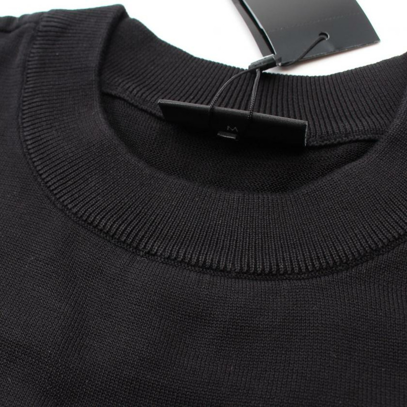 【日本直送】 EMPORIO ARMANI 安普里奧 阿瑪尼 針織 全體人員 脖子 棉布 黑色的 標識-4