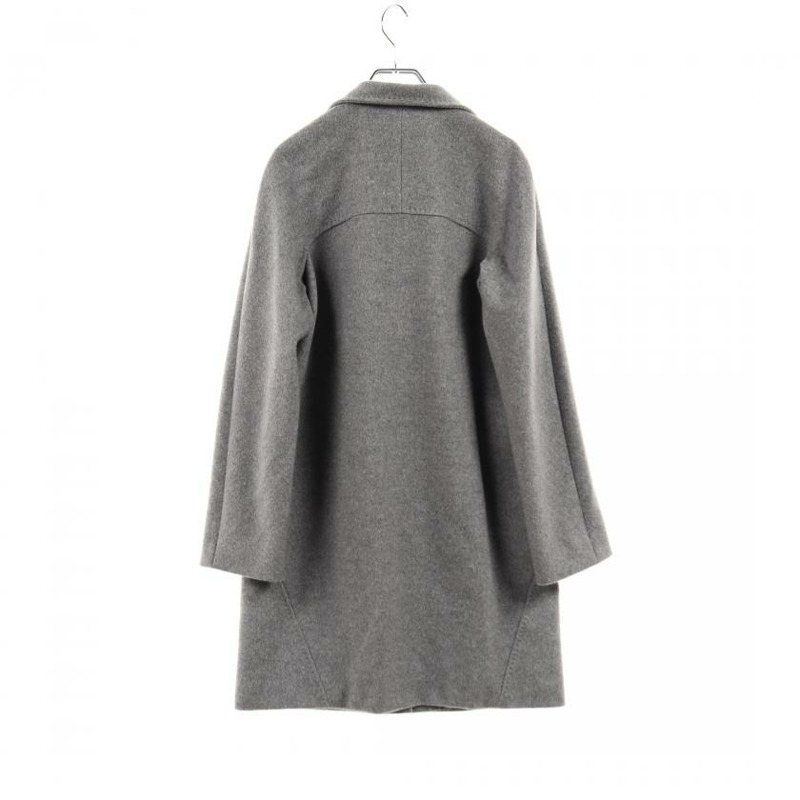 【日本直送】 Max Mara Studio 最大限度 瑪拉 工作室 外套 站立 衣領 羊毛 灰色的-1