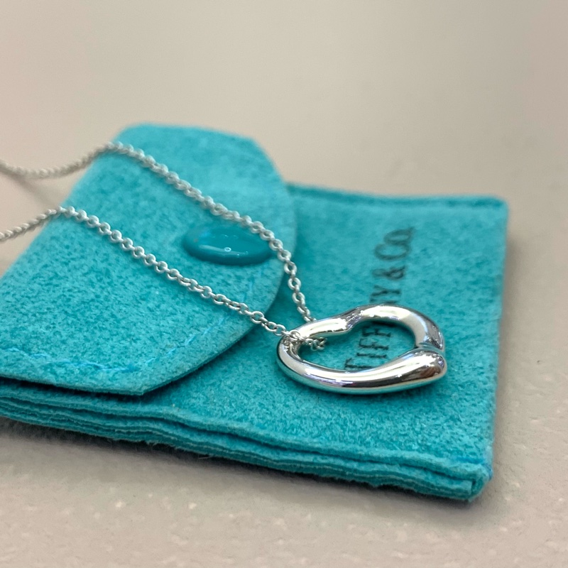 Tiffany &co OPEN HEART 簍空愛心項鍊-2