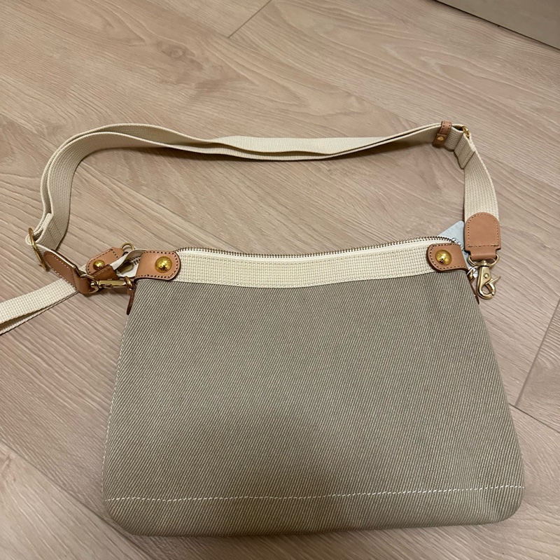 全新轉售 日本專櫃購入｜Burberry Blue Label 學院風 百搭奶茶色 斜背肩背包 手拿包-4